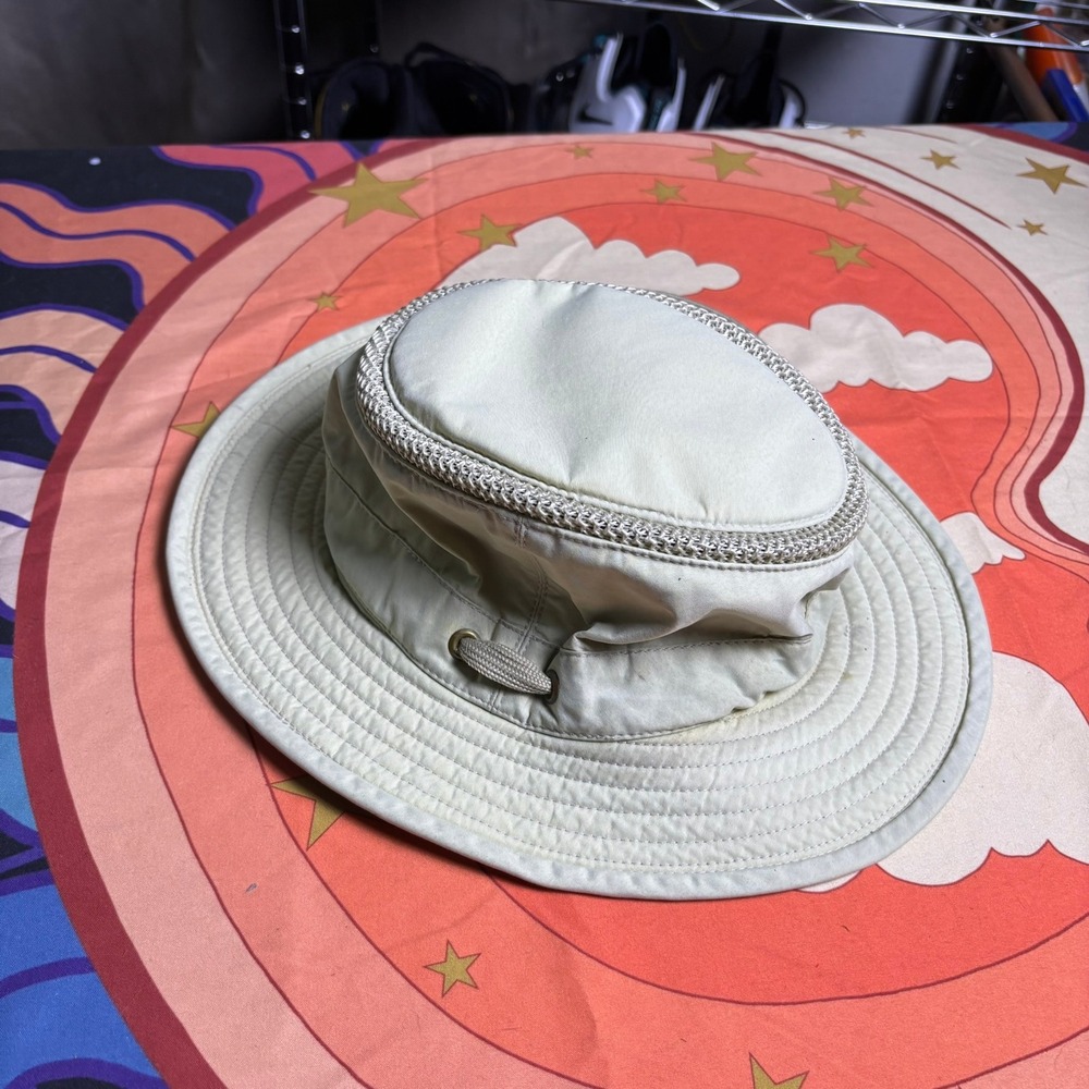 Tilley Endurables Airflo Nylon Sun Hat Cream Khaki Wide Brim Made in Canada Gorp